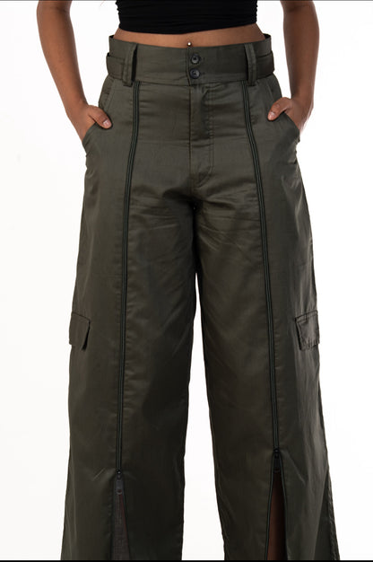 Zipper Pants (Green)